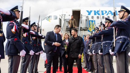 Зеленський з першою леді прибули у Чехію