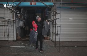 У Харкові палає ринок "Барабашово"