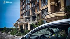 "Шахед" влетів у багатоповерхівку на Софіївській Борщагівці під Києвом