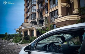 "Шахед" влетів у багатоповерхівку на Софіївській Борщагівці під Києвом