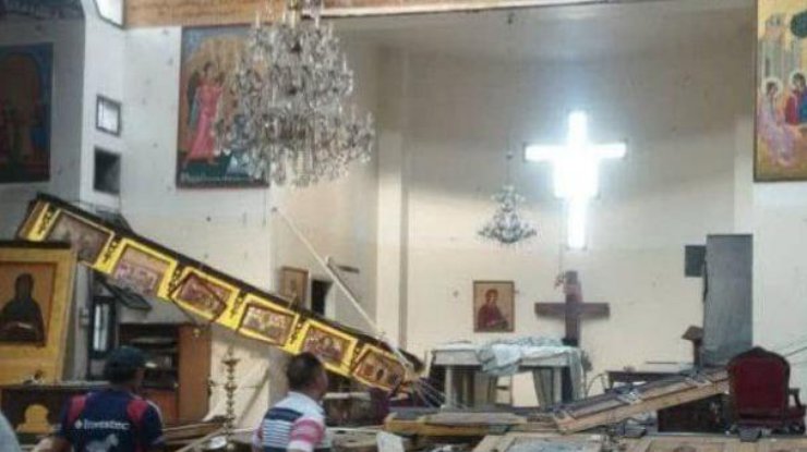 Фото: у православній церкві Дамаску сьогодні відбувся теракт (x.com/Ubzx)
