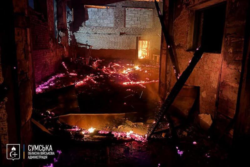У ніч на 4 червня через нічну атаку російськими дронами у Сумській області був пошкоджений завод із виробництва біоетанолу, стався розлив патоки