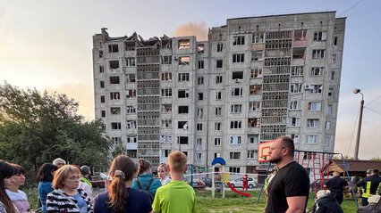 У Луцьку частково зруйновано багатоповерхівку