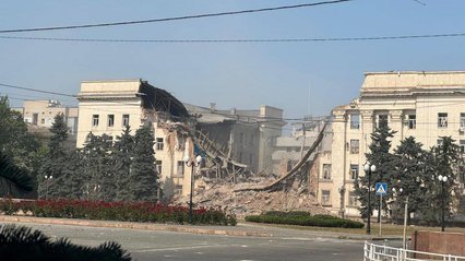 Частину Херсона знеструмлена через російські обстріли