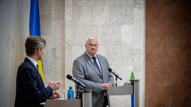 Андрій Сибіга і глава МЗС Литви Кястутіс Будріс