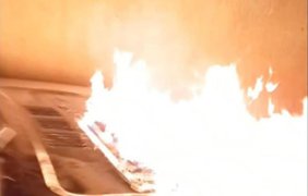 "АТЕШ" спалив авто "Ахмата" у Маріуполі