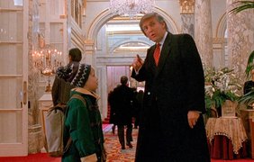 Молодий Дональд Трамп з моделями та зірками