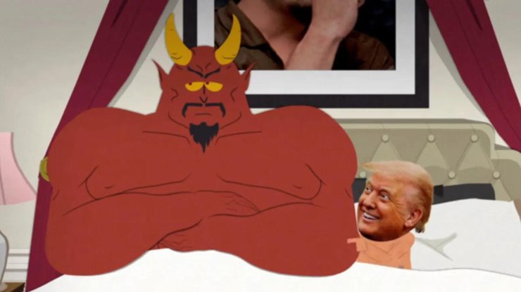 Трамп у ліжку з Сатаною