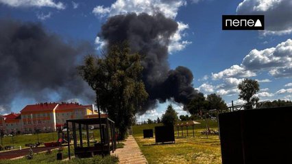 На росії спалахнув хімічний завод після удару БПЛА