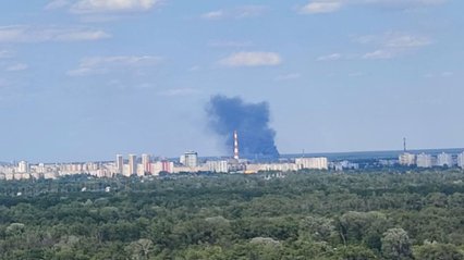 "Територія не належить до ТЕЦ-6": у ДСНС розповіли про пожежу на Троєщині