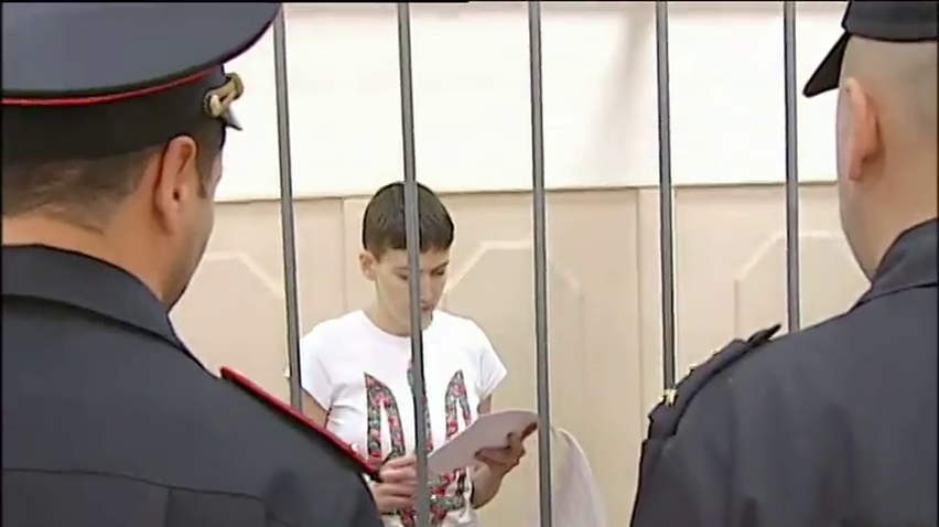 Надія Савченко вважає свою суддю "папугою-базікалом" (відео)