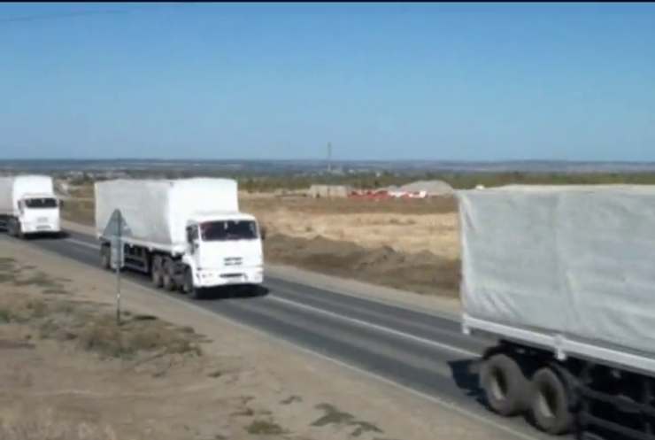 100 вантажівок гумконвою Путіна прибули на Донбас