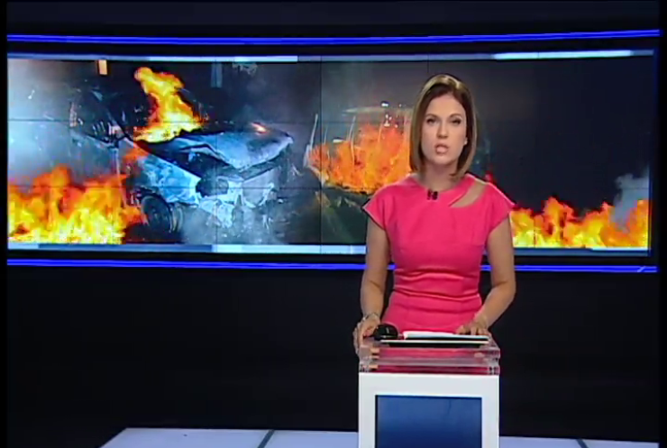 В Ивано-Франковской области сожгли три милицейские машины