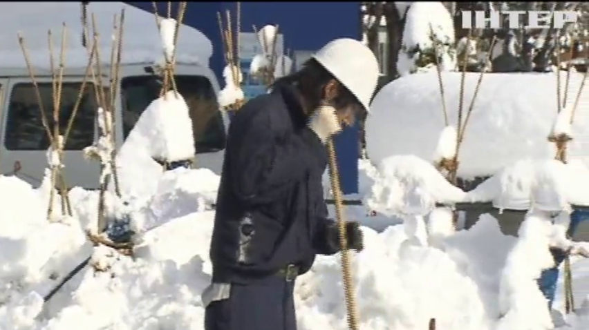 Японію накрило снігом та морозом