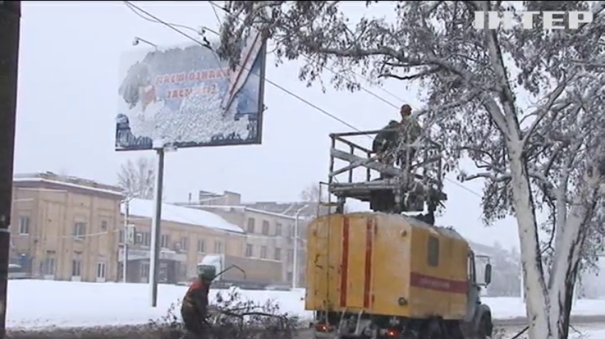 Снегопады обесточили 280 населенных пунктов в Украине