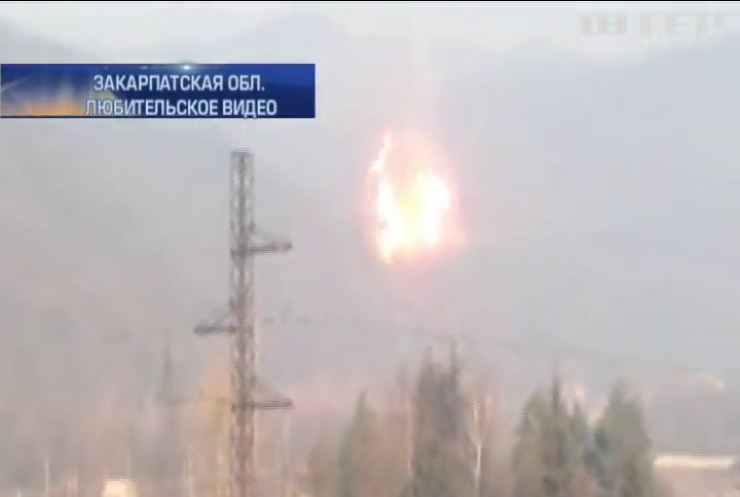 Взрыв газопровода на Закарпатье вызвал просевший грунт