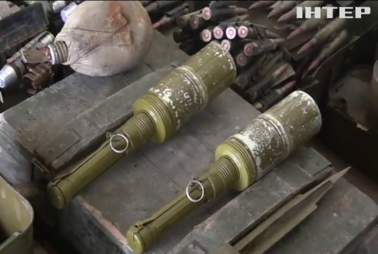 В Широкино боевики оставили оружие из России (видео)