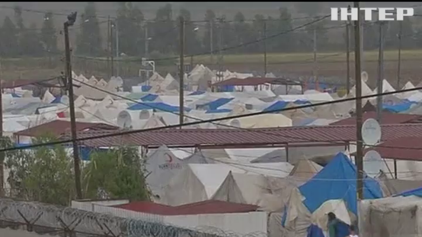 В Турции горел лагерь для беженцев 