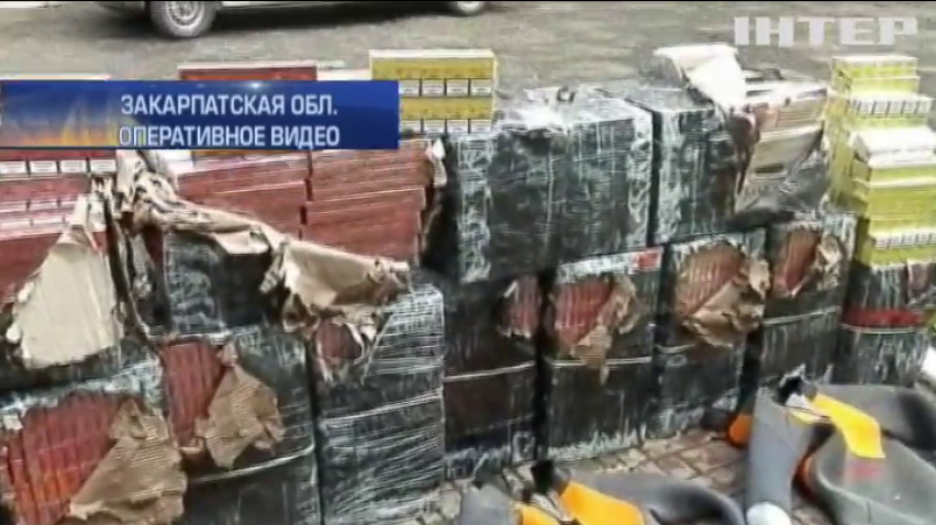 На Закарпатье поймали водолазов-контрабандистов с сигаретами (видео)