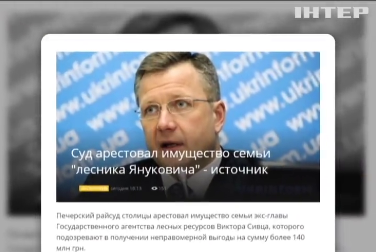 Суд арестовал имущество "лесника Януковича"