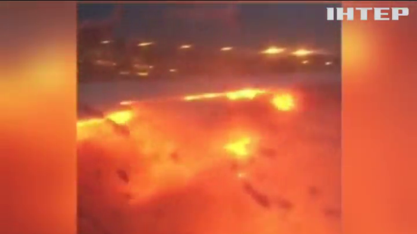 У Сінгапурі літак загорівся під час посадки