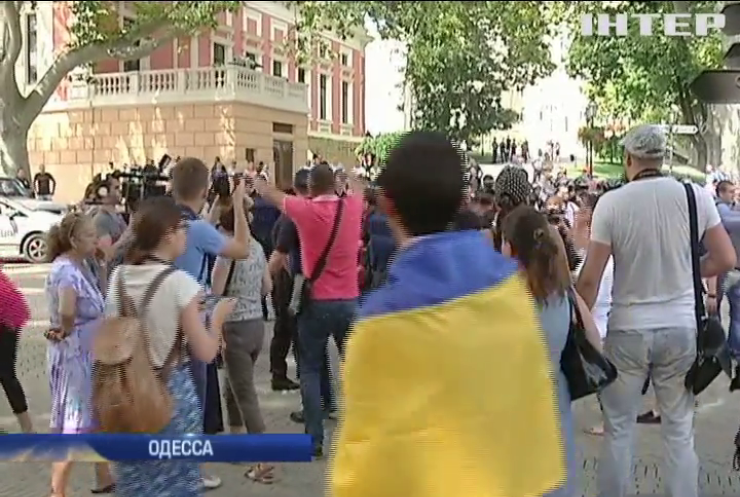 Полиция Одессы задержала семерых митингующих против мэра