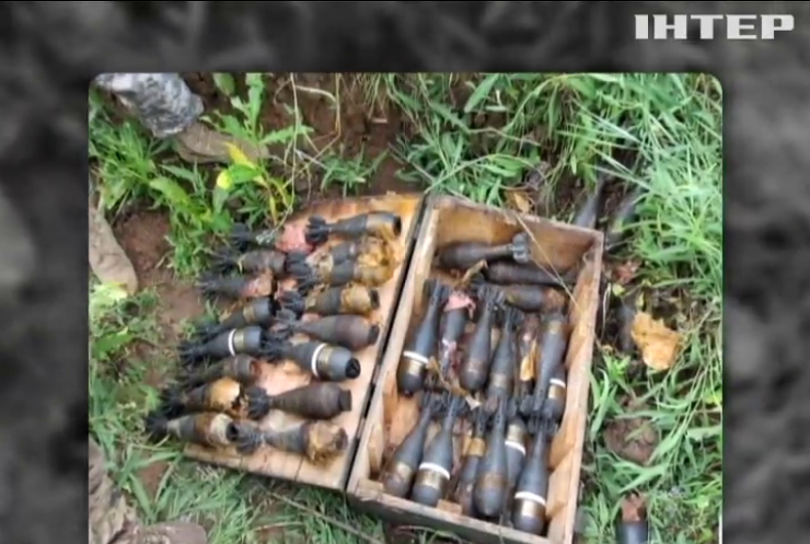 На Донеччині виявили схрон зі снарядами та мінами