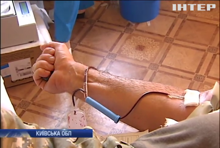 Під Києвом організували збір крові для поранених бійців