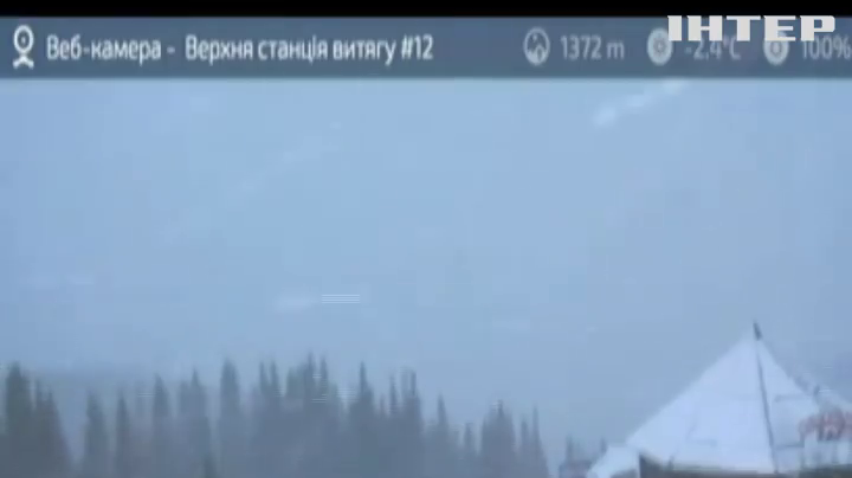 Карпати накрило снігом та морозом