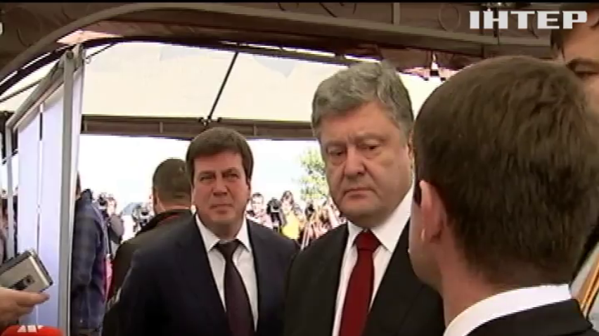 Порошенко проинспектировал трассу Одесса-Рени