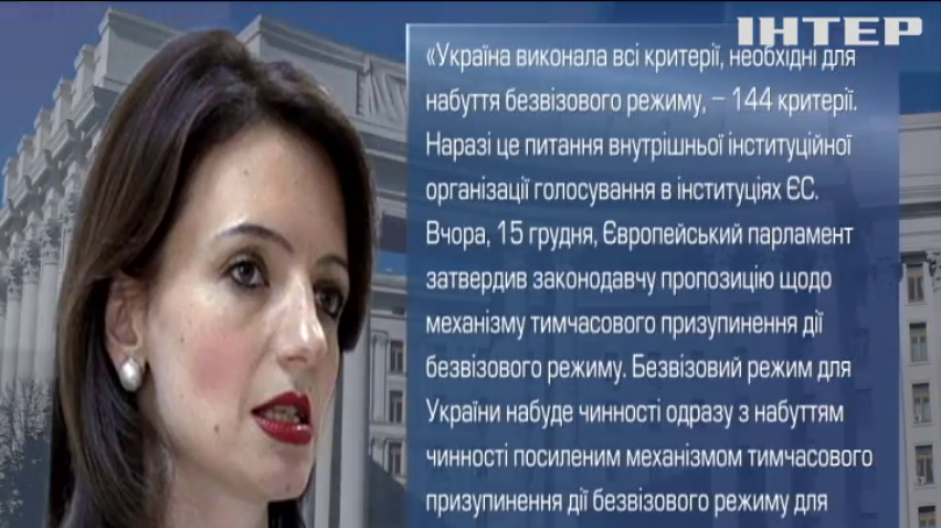 Украина выполнила все критерии для получения безвизового режима 