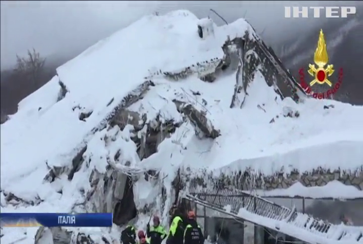 В Італії врятували 8 людей з-під завалу снігу 