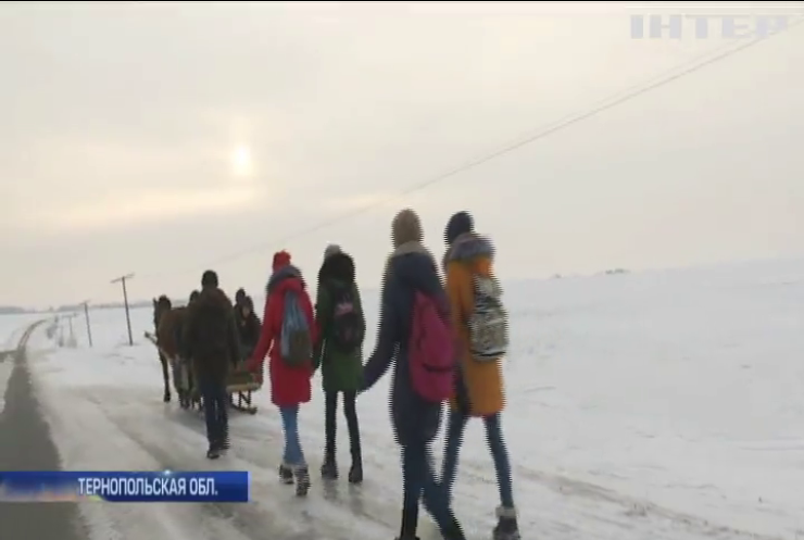 На Прикарпатье дети ходят в школу по пять километров (видео)