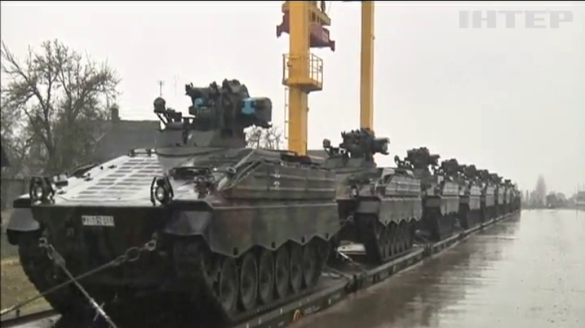 В Литву прибуло 60 одиниць військової техніки з Німеччини 