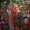 У Брюсселі бюджетники на мітингу вимагали підвищення зарплат