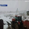 Беларусь на Пасху замело снегом