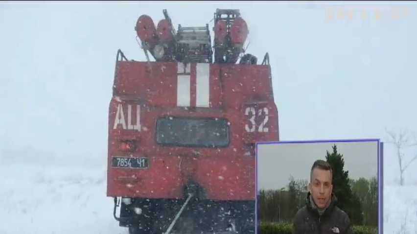 Снегопад парализовал автотрассы в Одесской области