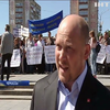 В Черкассах работники "Облэнерго" объявили забастовку (видео)