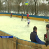 Жителі села на Сумщині побудували льодову арену