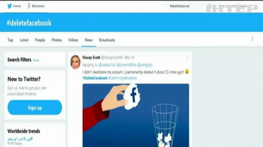 В ЕС обеспокоены масштабами утечки данных из Facebook