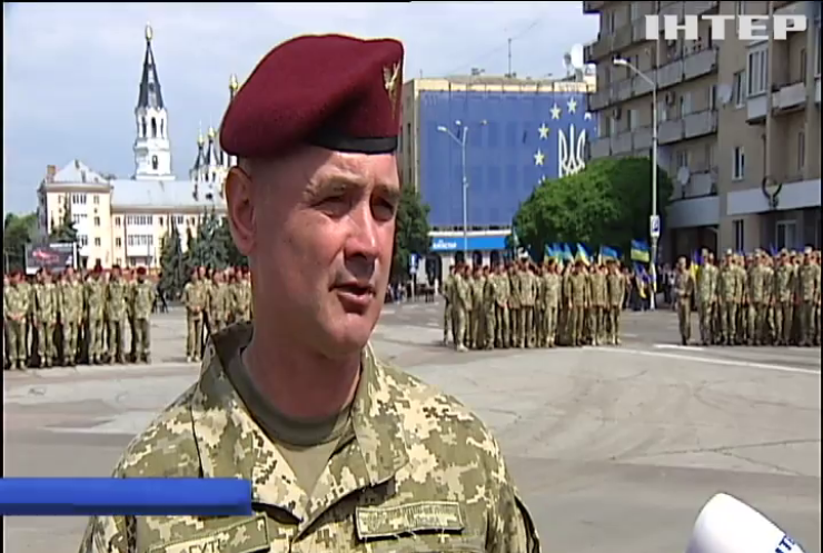 У Житомир повернулися з Донбасу бійці 95 бригади