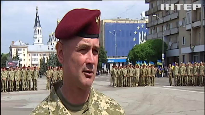 У Житомир повернулися з Донбасу бійці 95 бригади