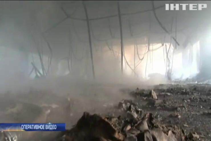 Пожар во Львове: сгорела крупнейшая спортивная база