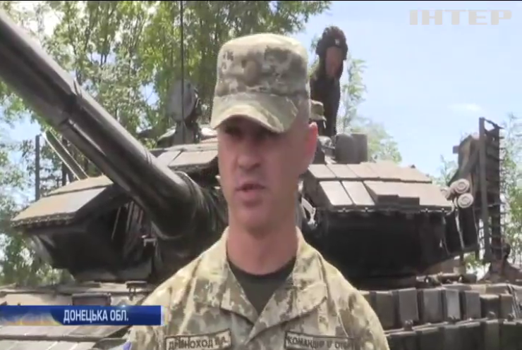 На Донбасі відбуваються навчання українських бронетанкових підрозділів