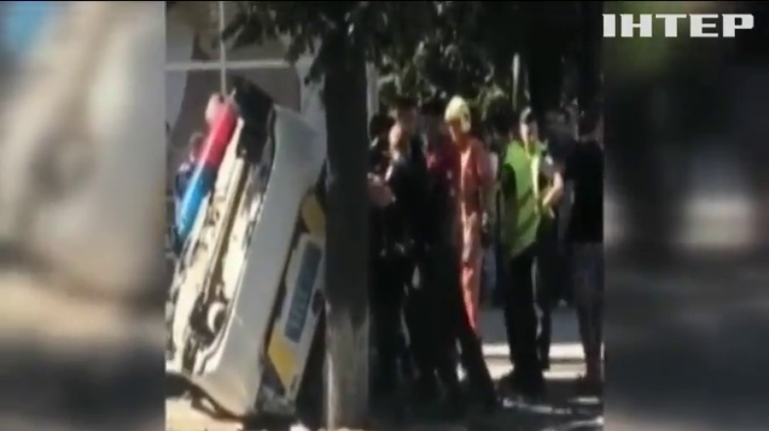 В Сумах в ДТП с участием патрульных пострадали 5 человек (видео)