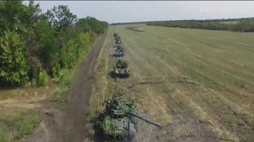 Украинские танкисты продемонстрировали боевое мастерство (видео)