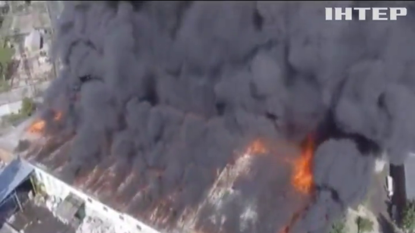 В Житомире произошел пожар на картонном комбинате