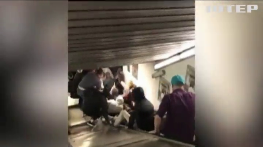 У римській підземці провалився ескалатор, є постраждалі (відео)