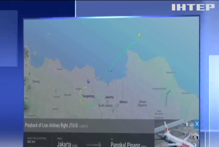 Біля берегів Індонезії упав у море пасажирський літак