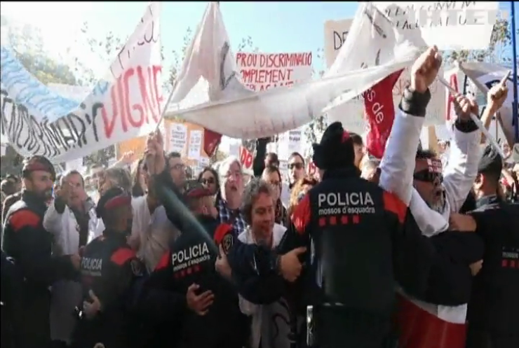 У Каталонії протестуючі вимагали підвищення зарплатні